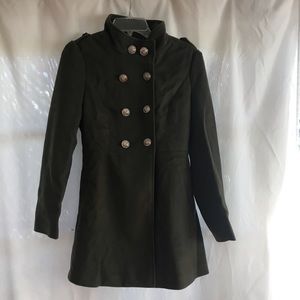 NWT Army Green Military Pea Coat 🧥